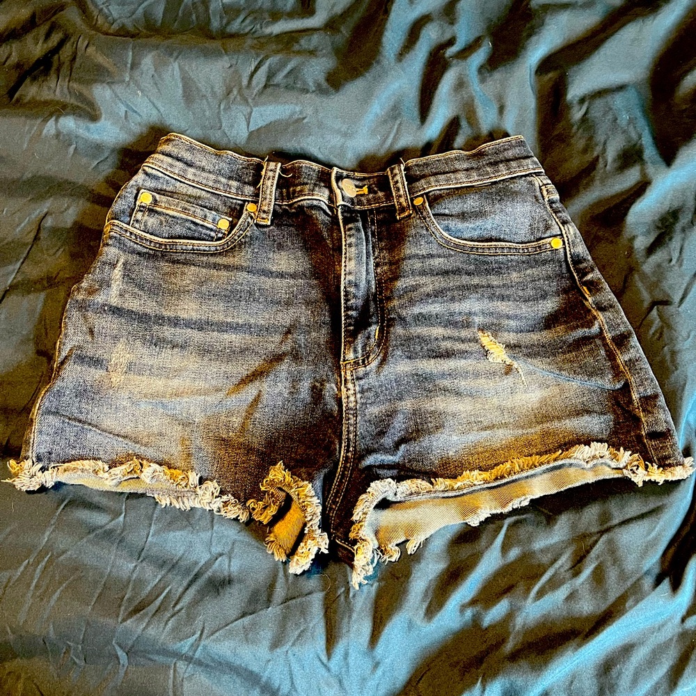 Pink Denim Shorts